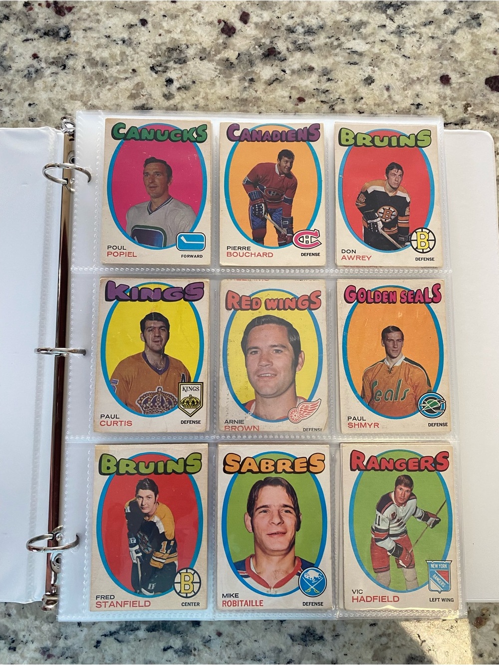 1971-72 Opc Partial Hockey card set 196/264 cards Good-Excellent